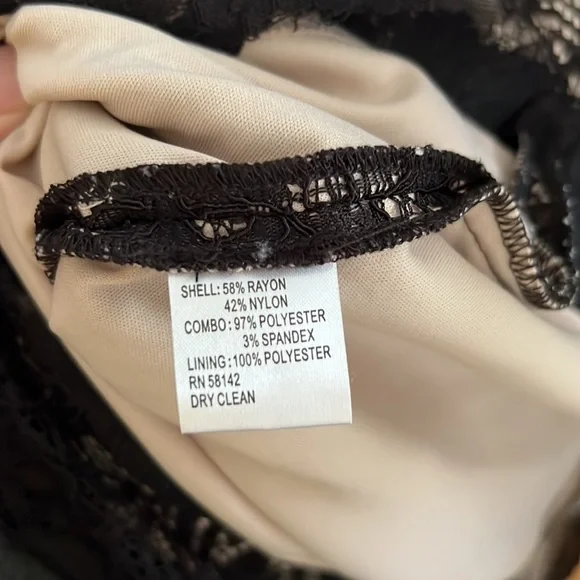 Maggy London Black lace dress. Size 8. - Picture 5 of 5